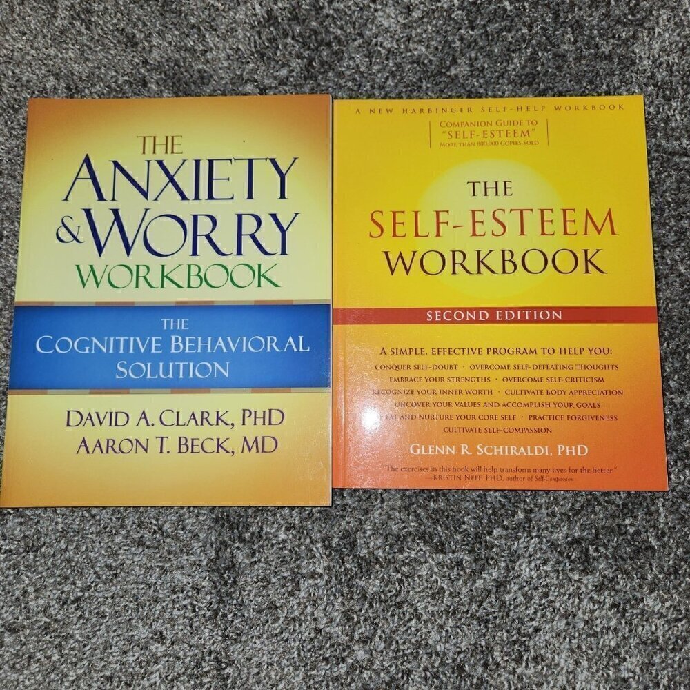 Anxiety & Self Esteem Workbooks New